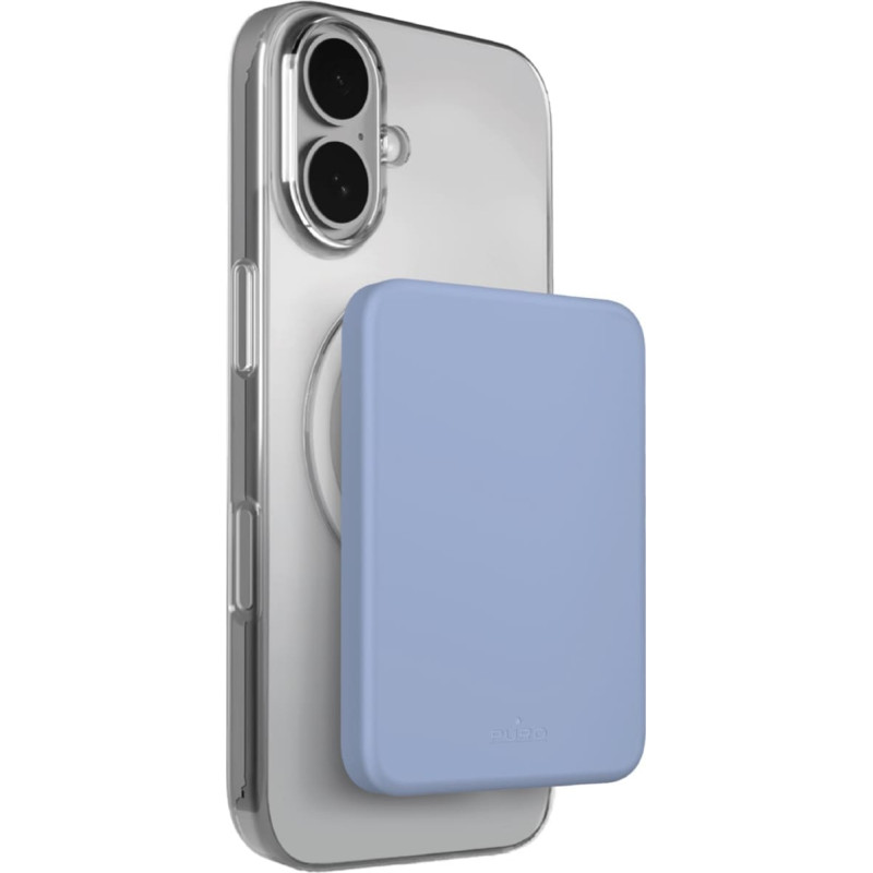 Puro Powerbank Puro Mini Pwer Mag 4200 mAh niebieski - przenośne źródło zasilania PUFCBB40P2MAGBLUE17 (8018417528767)