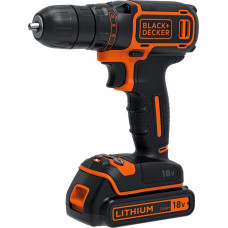 Black+Decker Бесключевая дрель Black & Decker BDCDC18KB-QW, черная, оранжевая.
