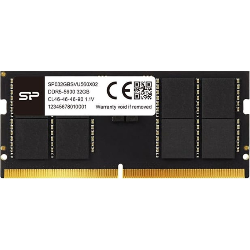 Silicon Power Notebook memory DDR5 16GB/5600 (1x16GB) CL46 1.1V SODIMM