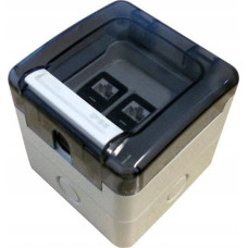 Alantec ML Gniazdo hermetyczne, szczelne 2 x RJ45 IP66 natynkowe (niewyposażone) ALANTEC