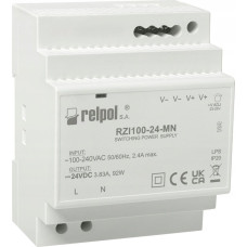 Relpol Zasilacz impulsowy z przekaźnikiem 90-264VAC 24VDC 3,83A Moc 92W 2617010 RZI100-24-MN