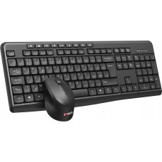 C-Tech klávesnice s myší WLKMC-04, Bezdrátový set 2.4GHz, CZ, Černá