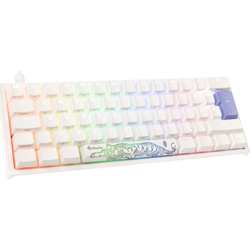 Ducky Klawiatura Ducky Ducky One 2 Pro Mini White Edition Gaming Tastatur, RGB LED - Cherry Blue
