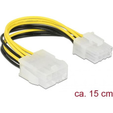 Delock ATX/EPS 8-pin - ATX/EPS 8-pin, 0.15m, Żółty (85451)