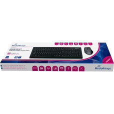 Mediarange Tastatur-Set + optis. 5 Tasten Funk-Maus (FR) sw