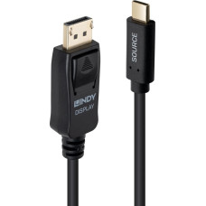 Lindy 3-metrowy kabel przejściowy z USB typu C na DisplayPort 4K60 z HDR