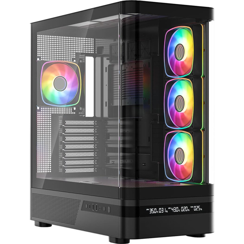 Modecom PC case Volcano AQ200 ARGB MIDI BLACK