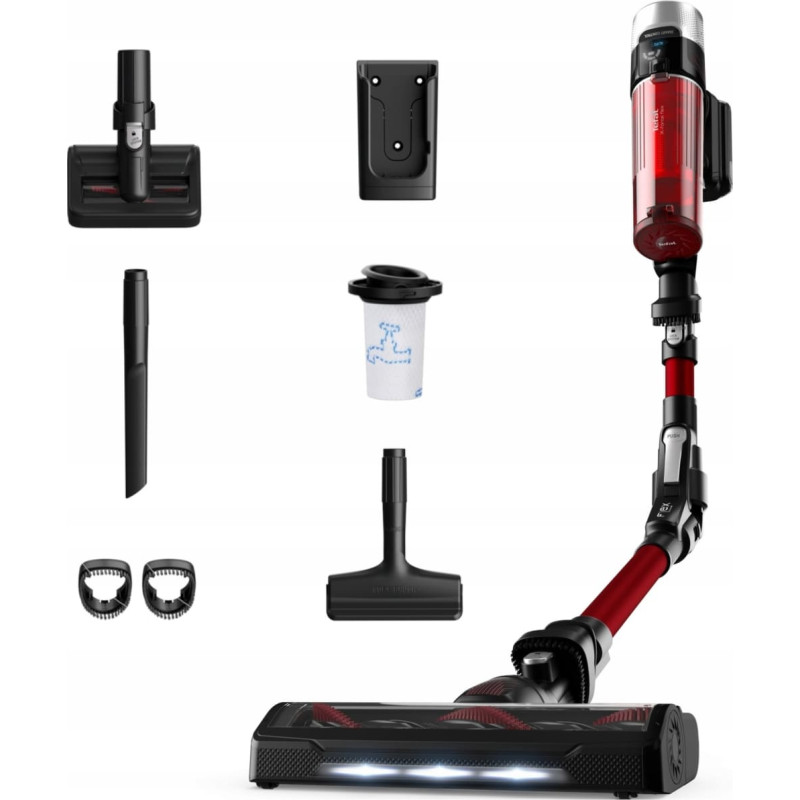 Tefal Odkurzacz pionowy Tefal Tefal X-Force Flex 9.60  Animal Care  sarkana - Bezvadu puteklu sucejs TY2079 (3221616085510)