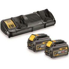 Dewalt DEWALT ŁADOWARKA DCB132 NA DWIE BATERIE + 2 x AKUMULATOR 54/18V 6,0/2,0Ah DCB546 DCB132T2-QW