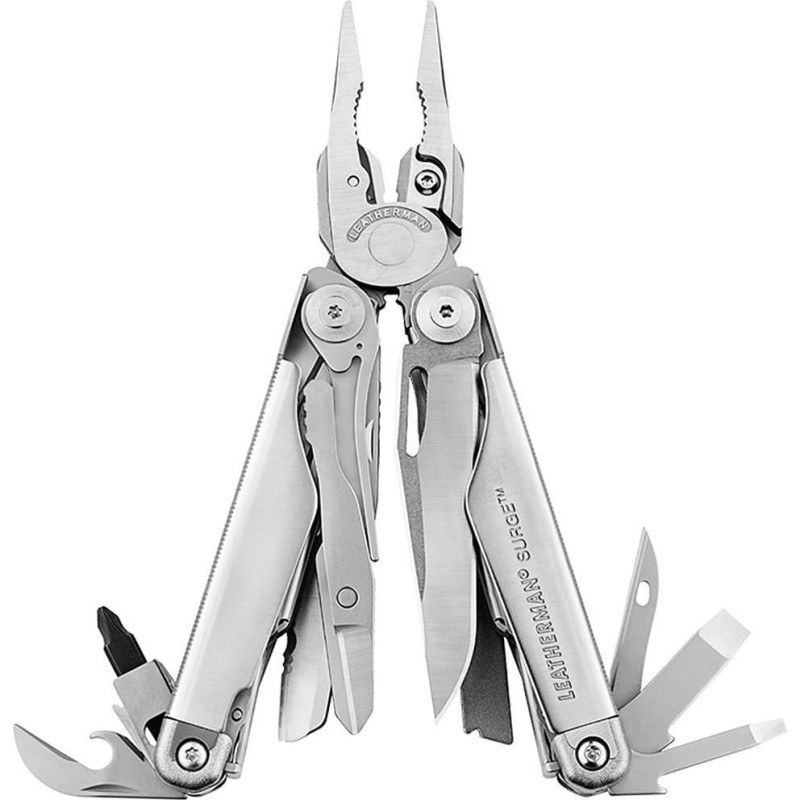 Leatherman Multitool Surge (edelstahl, 21 Tools)