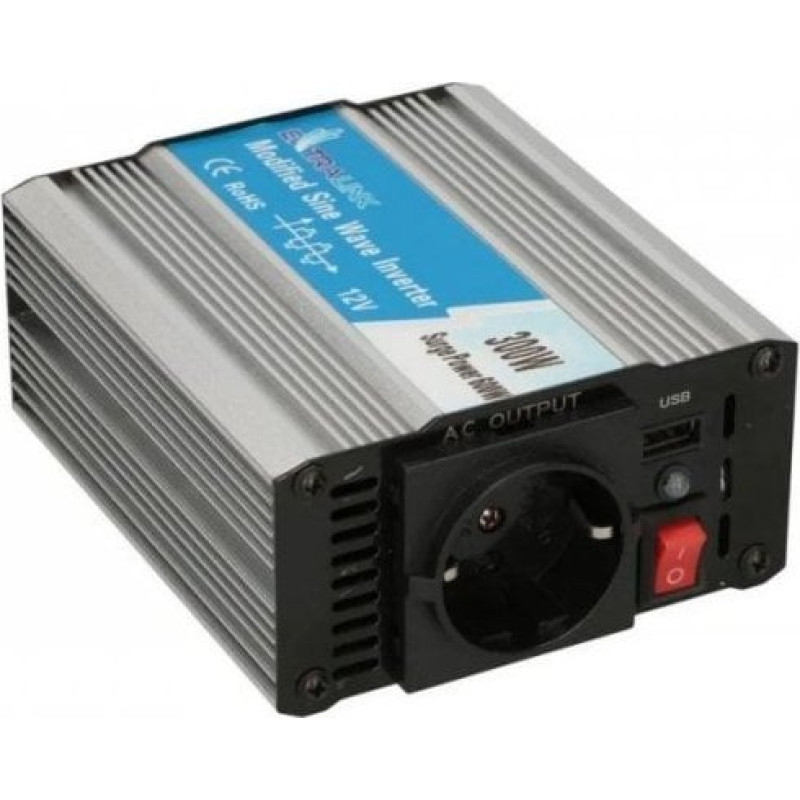 Extralink Przetwornica ExtraLink EXTRALINK przetwornica samochodowa 12V-230V 300W modyfikowany sinus OPIM-300W