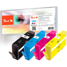 Peach Peach PI300-760 nabój z tuszem 3 szt. Zamiennik Czarny, Cyjan, Purpurowy, Żółty