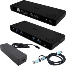 I-Tec Stacja/replikator I-TEC i-tec Universal Dual 4K Display Docking Station 2xDP 2xHDMI LAN Audio Power Delivery 85W + i-tec USB-C Charger 100W - Stacja dokująca