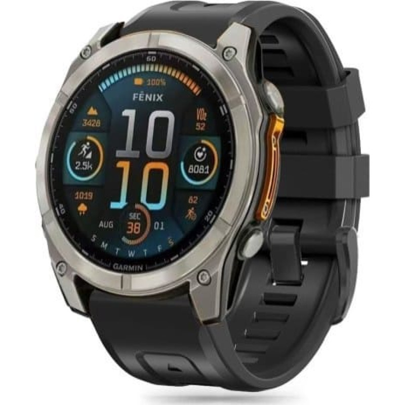 Tech-Protect TECH-PROTECT SILICONE GARMIN FENIX 5 / 6 / 6 PRO / 7 / 8 (47 MM) / E BLACK