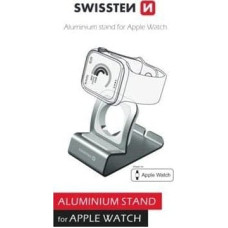 Swissten Aluminum stand for apple watch silver
