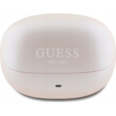 Guess Słuchawki Guess Guess Bluetooth Headphones GUTWST88MCTGP TWS + Docking Station Pink Capsule Printed Logo