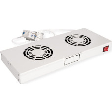 Roline ROLINE Dachluftereinheit 48,26cm 19Zoll 2 Lufter Thermostat grau