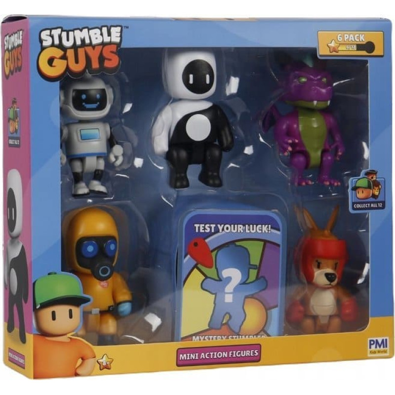 P.m.i Figurka P.M.I STUMBLE GUYS S2 MINI ACTION FIGURES - 6 PACK DELUXE BOX VER.B