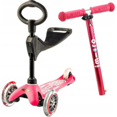 Micro Trójkołowa hulajnoga/jeździk Mini 3w1 Deluxe Pink