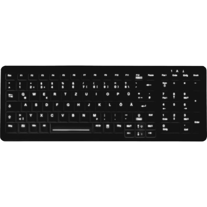 Cherry Klawiatura Cherry CHERRY ACTIVE KEY MTA AK-C7000 Corded DE-Layout schwarz