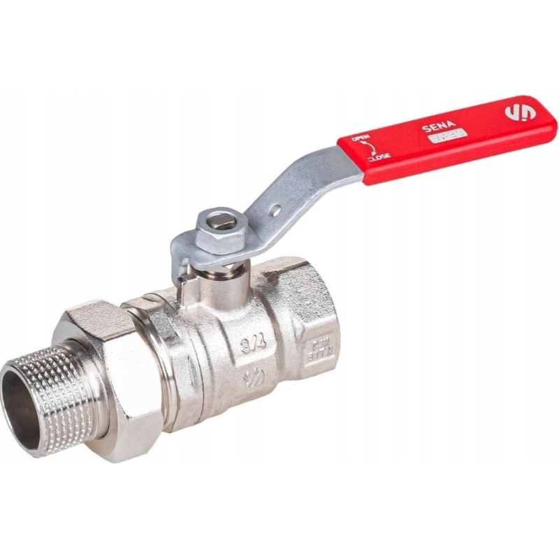 Arco Zawór kulowy prosty półśrubunek 3/4GW-1GZ dźwignia Inox SENA VA30