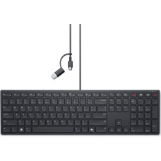 Dell Klawiatura Dell Dell | Collaboration Keyboard | KB525C | Keyboard | Wired | US (QWERTY) | Black | USB-C