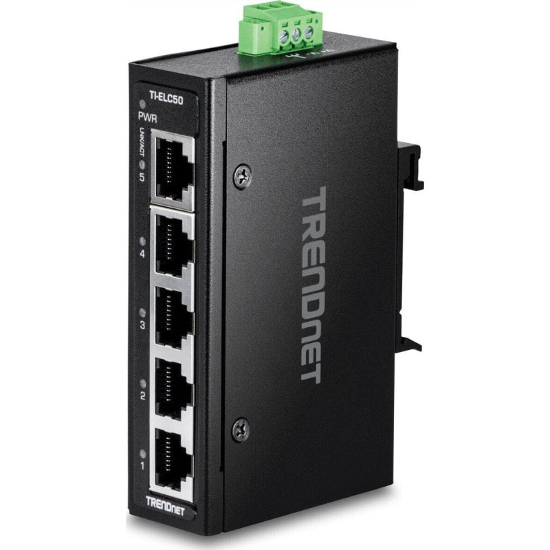 Trendnet Switch TRENDnet TRENDnet 5-Port Industrial Fast Ethernet DIN-Rail MiniSwitch