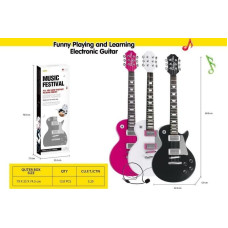 Relacart Zestaw Gitara + Mikrofon Biała