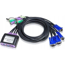 Aten Switch KVM VGA/PS/2 z obsługą audio 4-Portowy CS64AZ