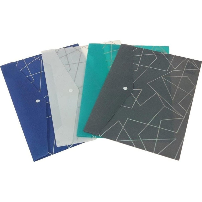 Adar Teczka A4 plastikowa zapinana nitem (12szt)