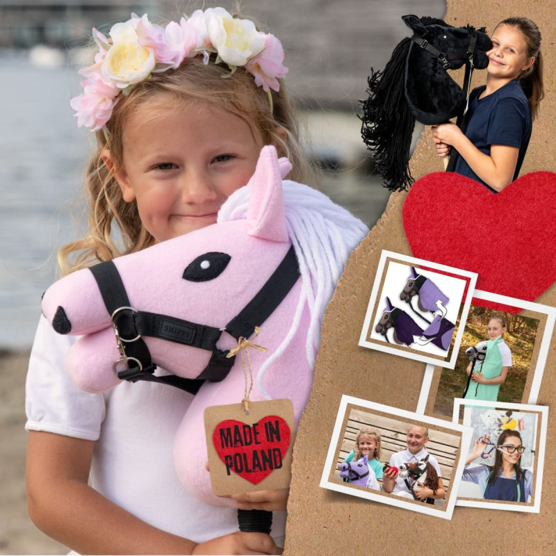 Froster Skippi - lekki mały hobby horse A5 - różowy - prezent na dzień dziecka