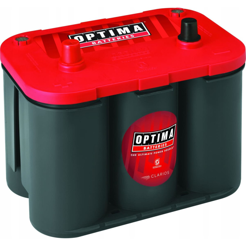 Exit Akumulator OPTIMA 12V 50Ah/815A RED (L+ biegun standardowy) 254x175x200 B00 - brak stopki mocującej (rozruchowy)