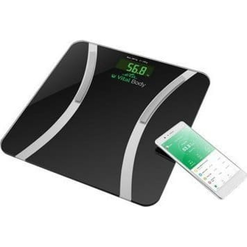 ETA Waga łazienkowa Eta ETA Vital Body Personal scale ETA678090000 Body analyzer, Maximum weight (capacity) 180 kg, Accuracy 100 g, Body Mass Index (BMI
