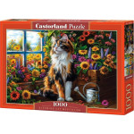 Castor Puzzle 1000 elementów Kot wsród kwiatów Castor