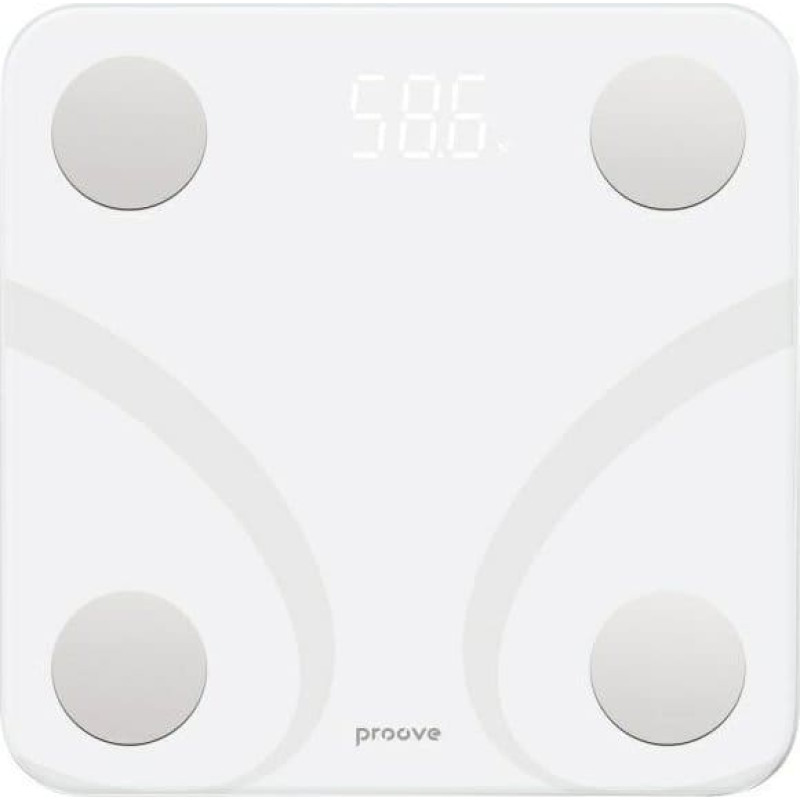 Proove Waga Smart Scale Balance Bluetooth biały/white