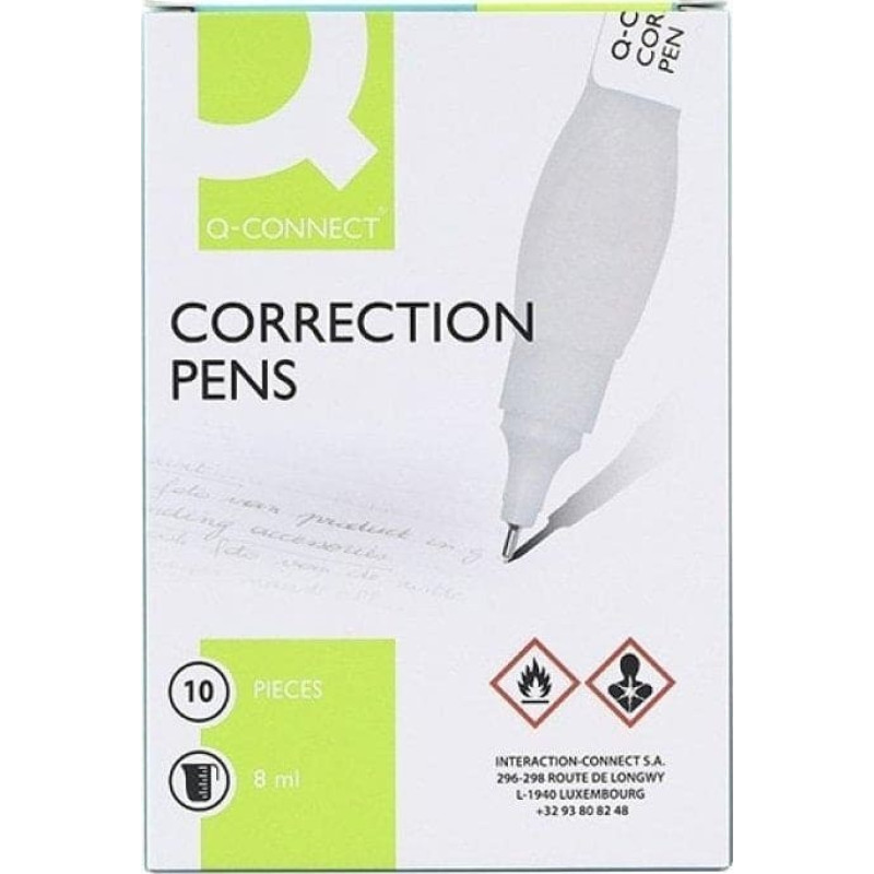 Qconnect Korektor w piórze 8ml (10szt) EDUKAMP