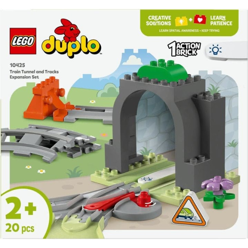 Lego (R) DUPLO 10425 (3szt) Tunel i tory kolejowe