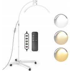 Michaelmarinelli Lampa LED Kosmetyczna Bezcieniowa Moon do Makijażu Paznokci Rzęs 45W +Pilot / GX585R-PRO Biały