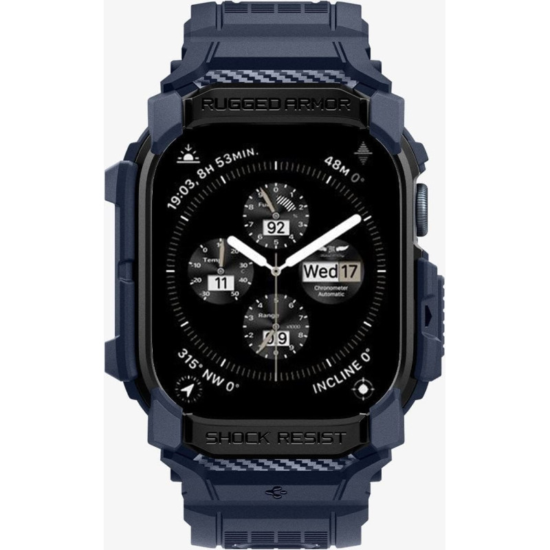 Spigen Rugged Armor Pro, navy blue - Apple Watch 10 42mm