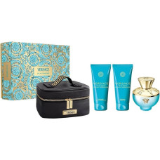 Versace Dylan Turquoise Pour Femme edt 100ml + żel pod prysznic 100ml + żel do ciała 100ml + kosmetyczka