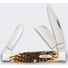 Lionsteel Knives Nóż Składany Case Large Stockman CS Amber Bone