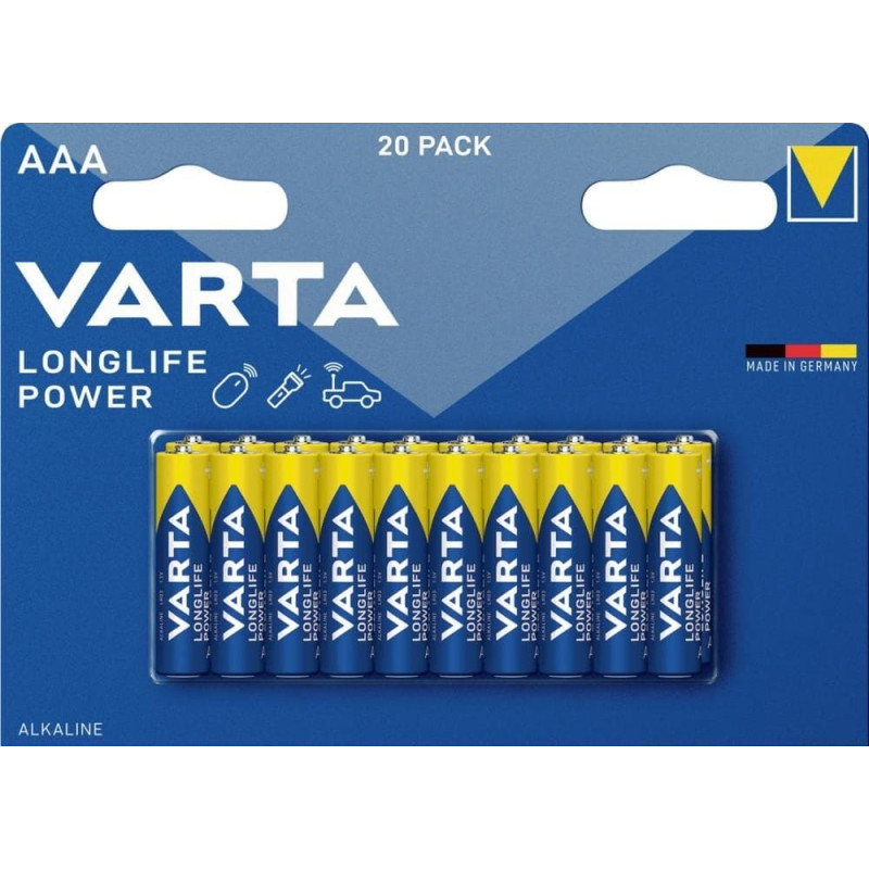 Varta Batterie AAA (LR03) 1.5V *Varta* High Energy - 20-Pack