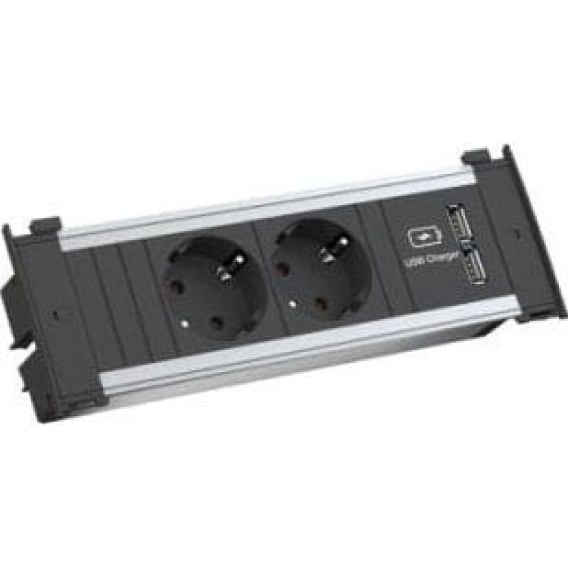 Bachmann BACHMANN KAPSA Small 2x gniazdo z uziemieniem 1x ładowarka USB, wtyczka GST18