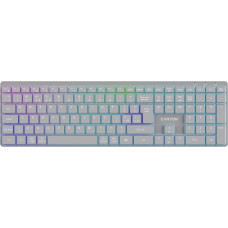 Canyon Klawiatura HKB-W11 UK/US RGB Dwa Tryby Bezprzewodowa Szara
