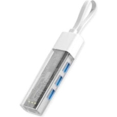 Roline Koncentrator ROLINE USB 3.2 Gen 1, 4 porty, kabel połączeniowy hosta typu A+C