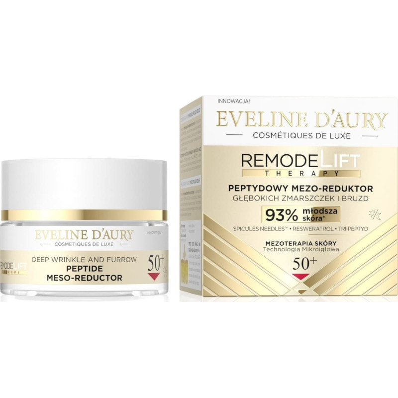 Eveline Remodelift Therapy 50+ Peptydowy mezo-reduktor głębokich zmarszczek i bruzd 50ml
