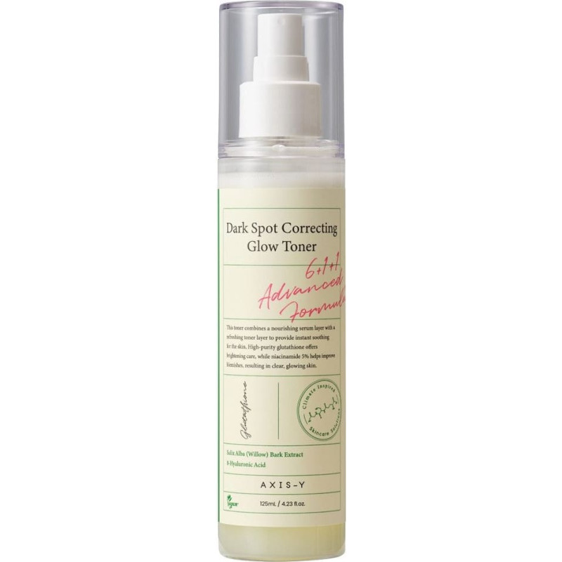 Axis-Y Dark Spot Correcting Glow Toner, tonik wyrównujący koloryt skóry, 125ml