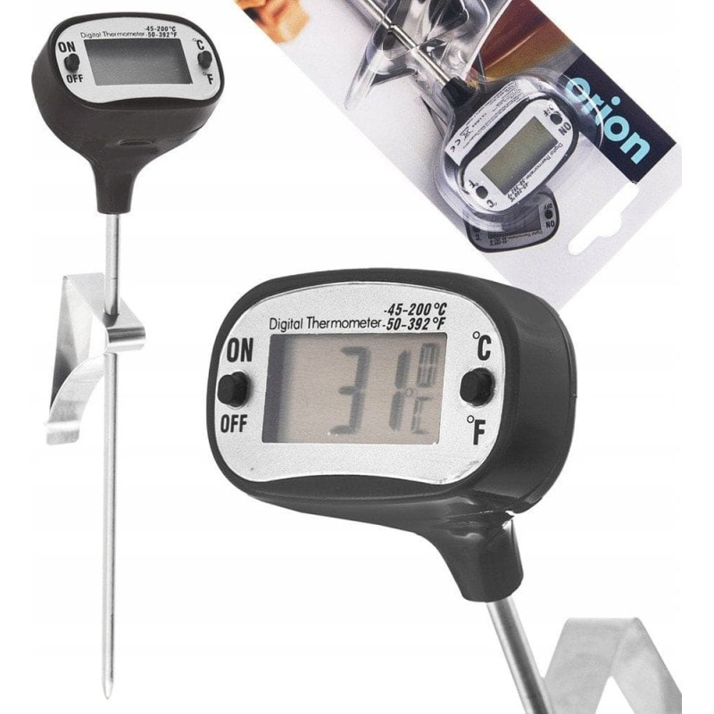 Orion Termometr do Mięsa Sonda Elektroniczny Wbijany z Klipsem Solidny ORION 17cm