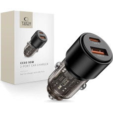 Tech-Protect CC03 2-PORT CAR CHARGER PD95W/QC3.0 BLACK