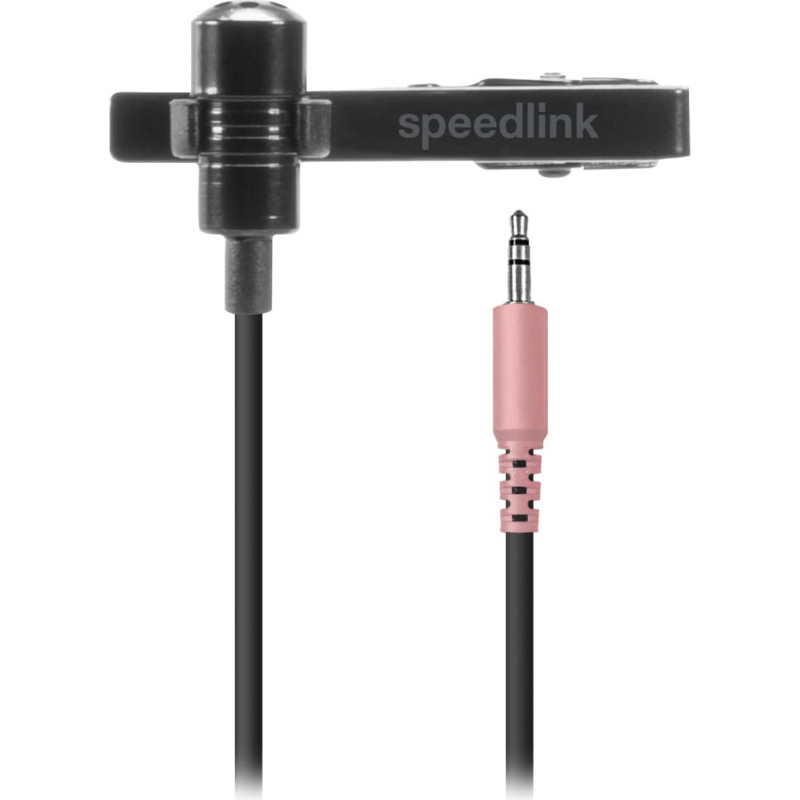 Speedlink Mikrofon SPES. zum Anstecken. Metalclip. schwarz retail